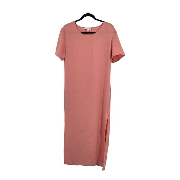 Treasure & Bond Dresses & Skirts - Treasure & Bond dress maxi tee sheath short sleeve peach size XXS